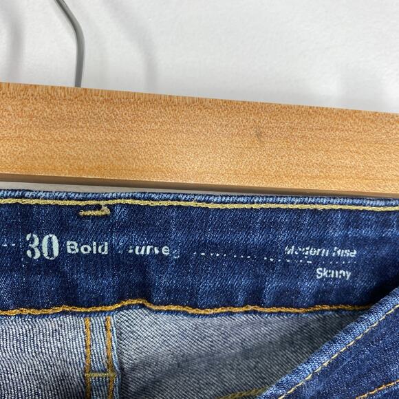 Levi's Bold Curvy Modern Rise Dark Wash Blue Skinny Jeans Women's Size 30 x 32 - Picture 7 of 10